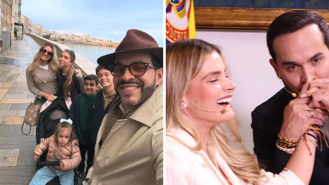 Collafe de fotos de la familia de Ana Lucía Pineda y Abelardo De la Espriella