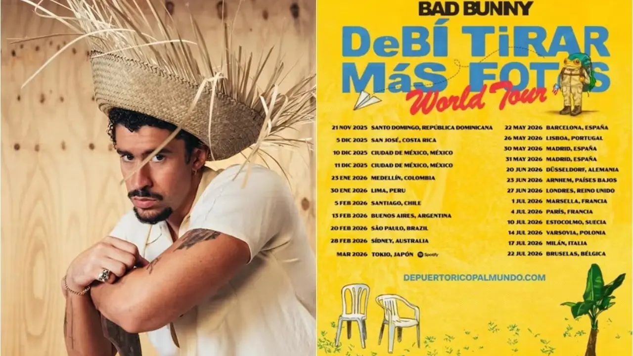Un hombre y un calendario de tour