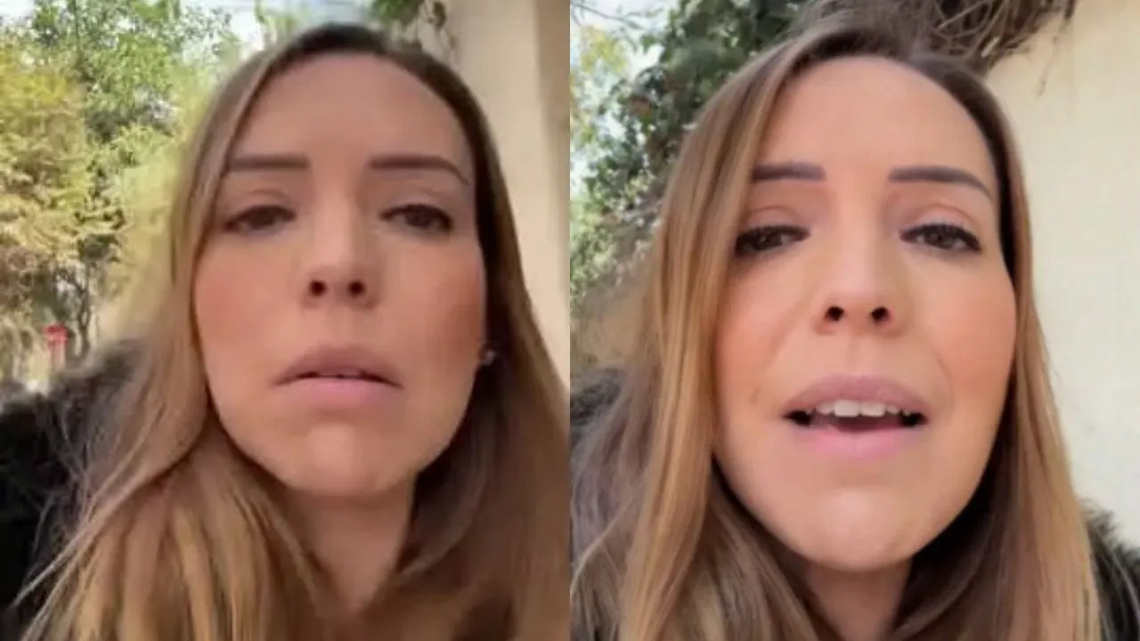 Camila Flores hablando de la foto y video filtrado.