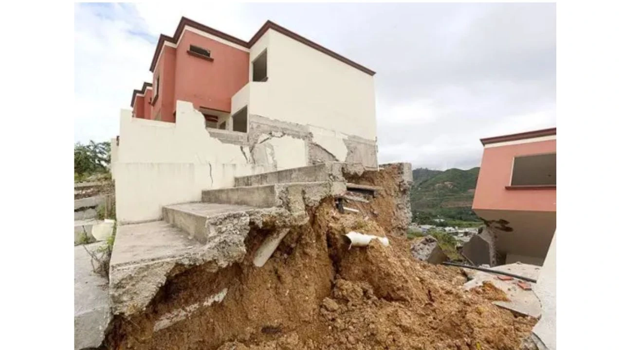 Vivienda afectada en Ciudad del Ángel.