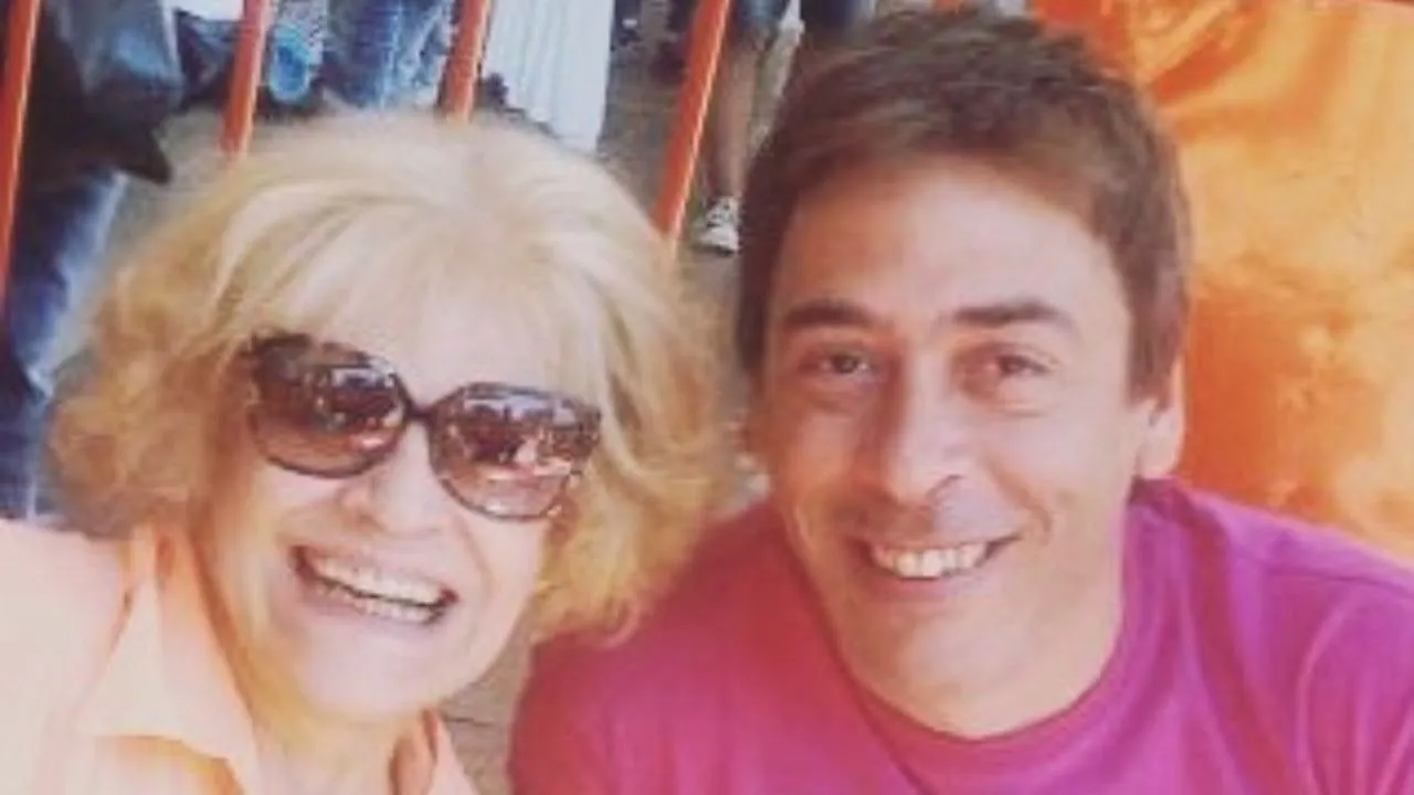 René Bertrand y su madre María Rosa Fugazot.