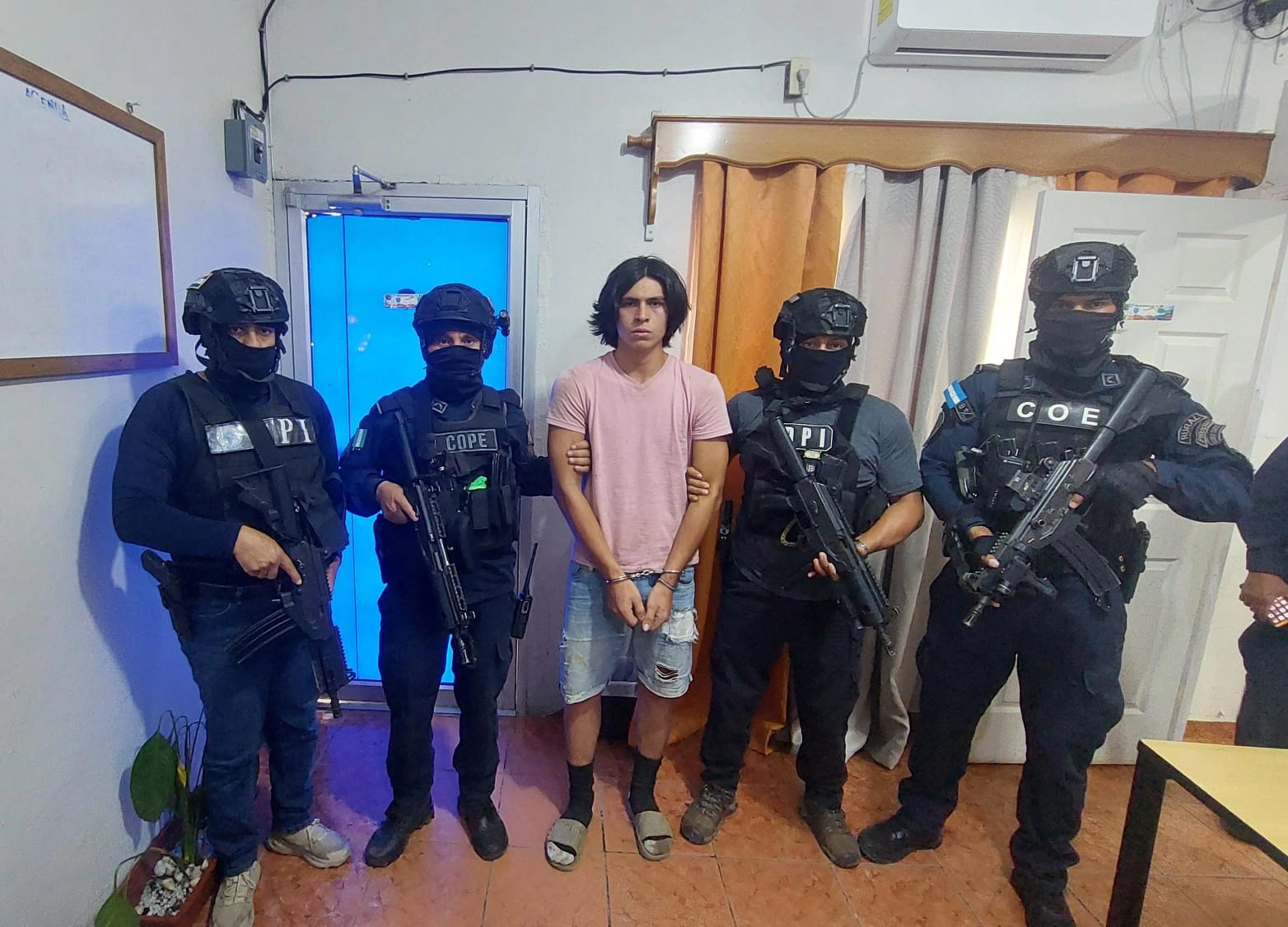 Williams Noé Reyes Izaguirre, detenido por la Policía Nacional.