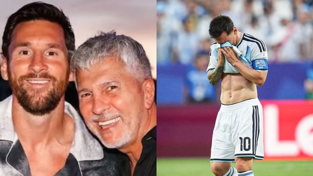 Lionel Messi con su padre Jorge Messi y en su partido debut del Mundial 2026.
