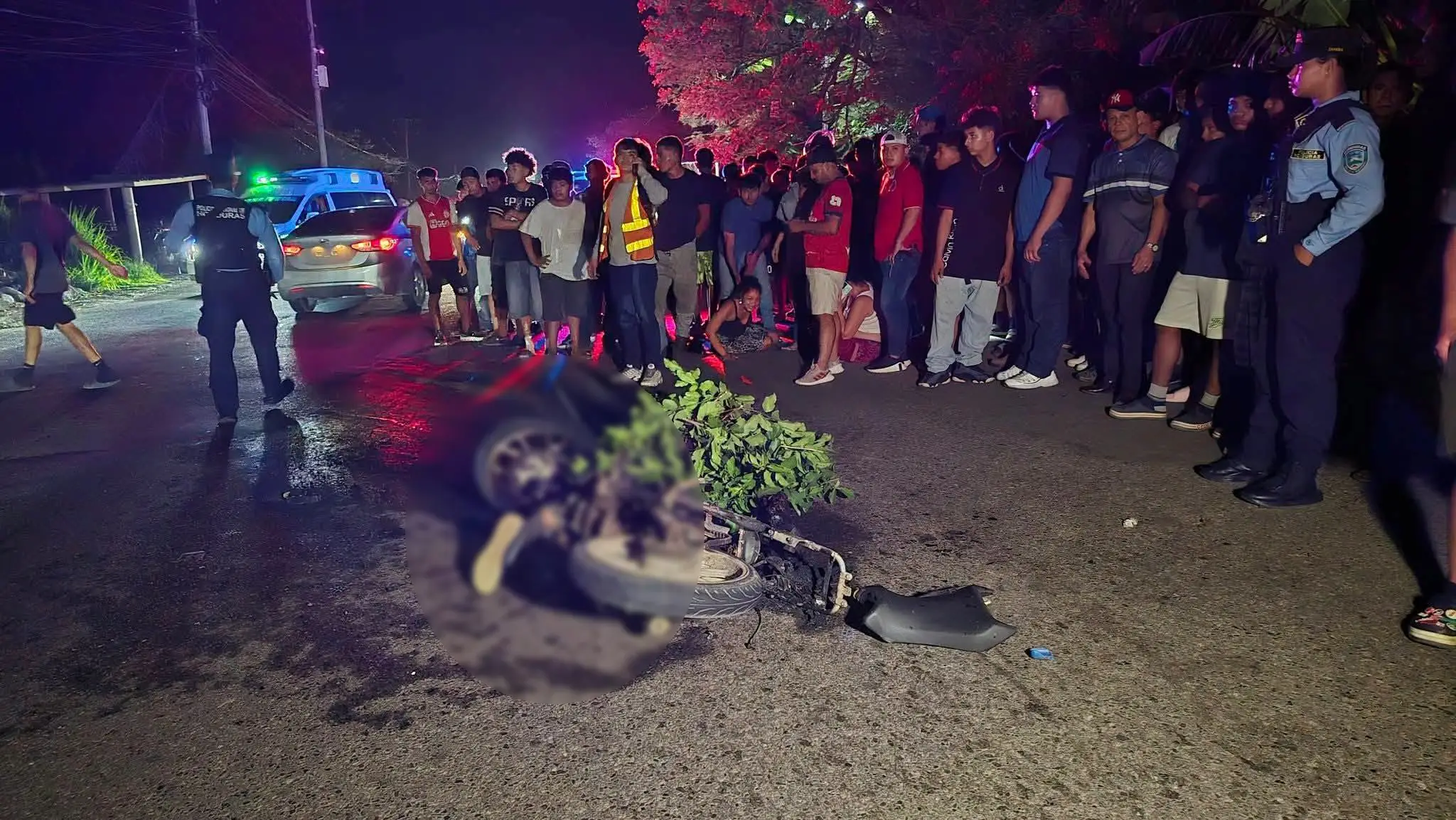 Foto del accidente donde muere el adolescente en pique en Cofradía 