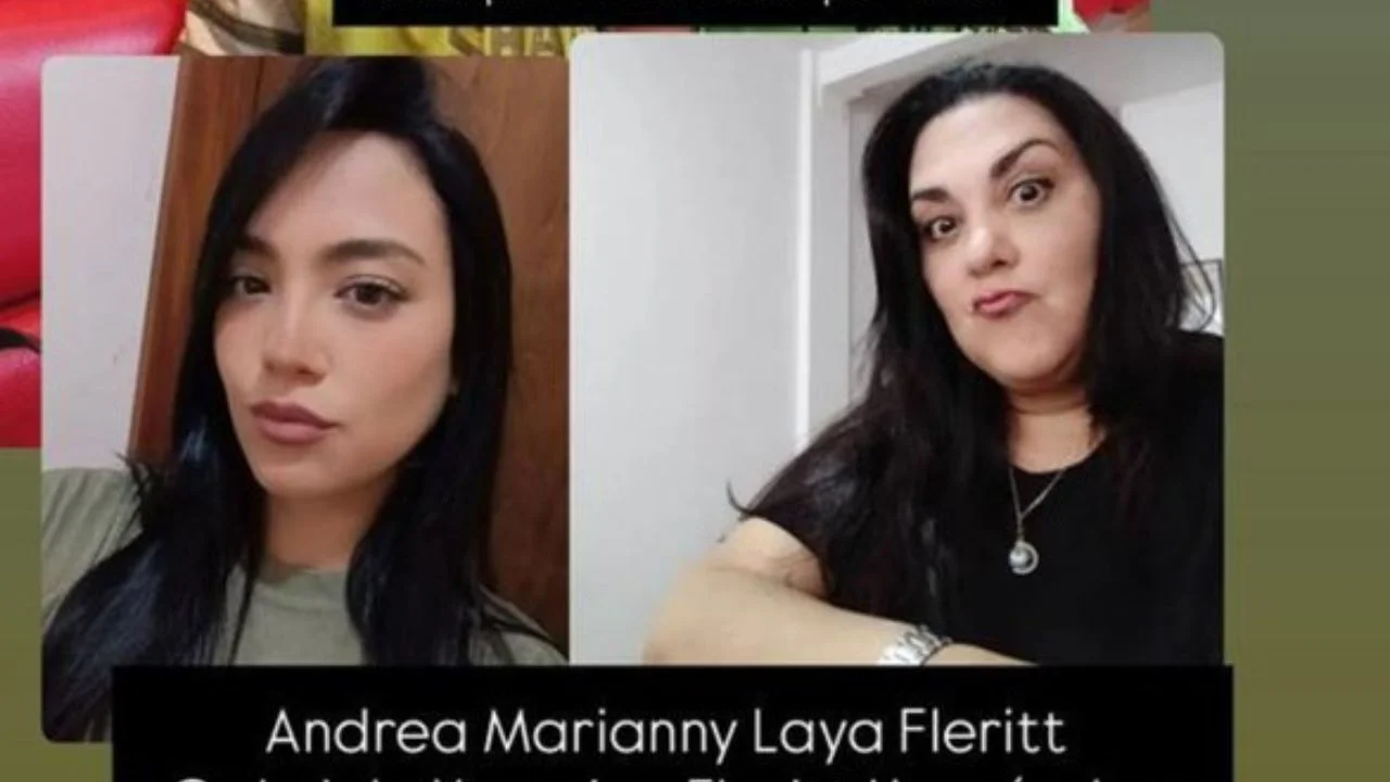 Fotografías en vida de Andrea Laya y Gabriela Fleritt.