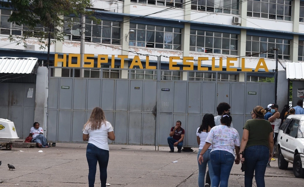 Hospital Escuela, principal centro asistencial del país.