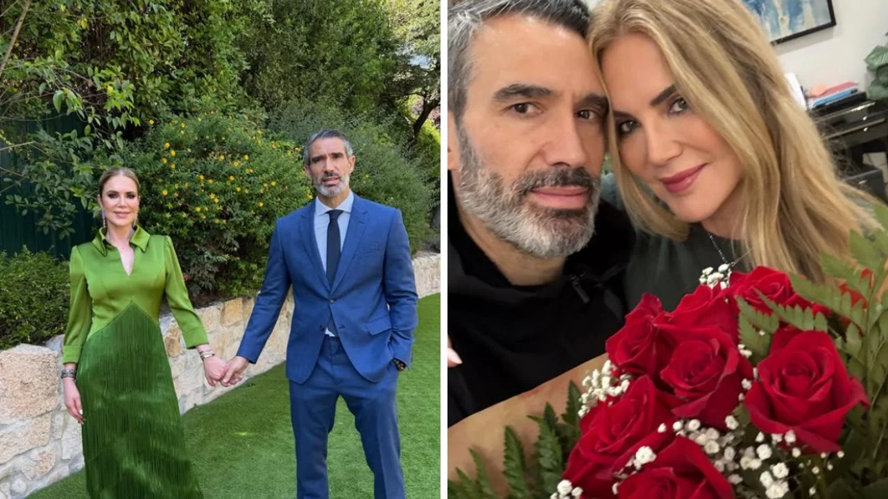 Collage de fotos de Ingrid Asensio y Fernando Sanz