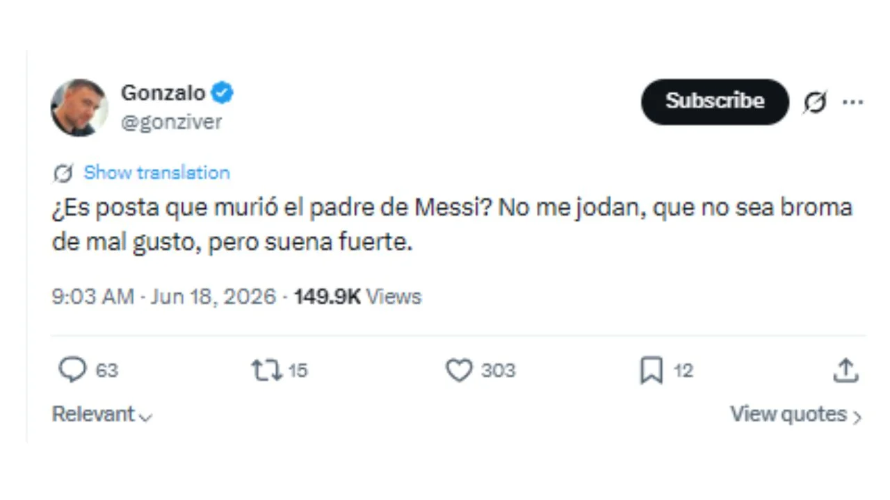 Jorge Messi falleció