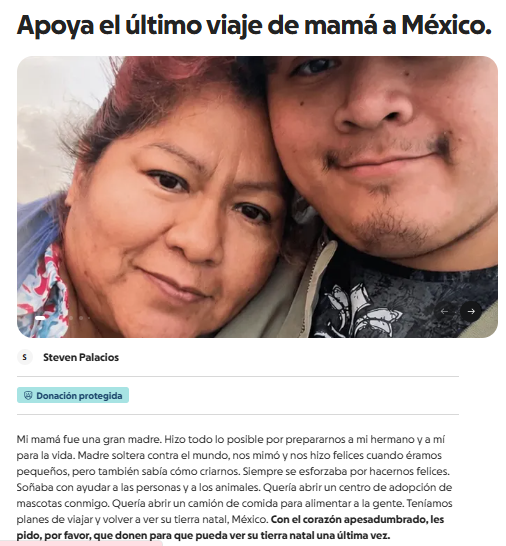 Familia busca repatriar a la mujer que su hijo mató
