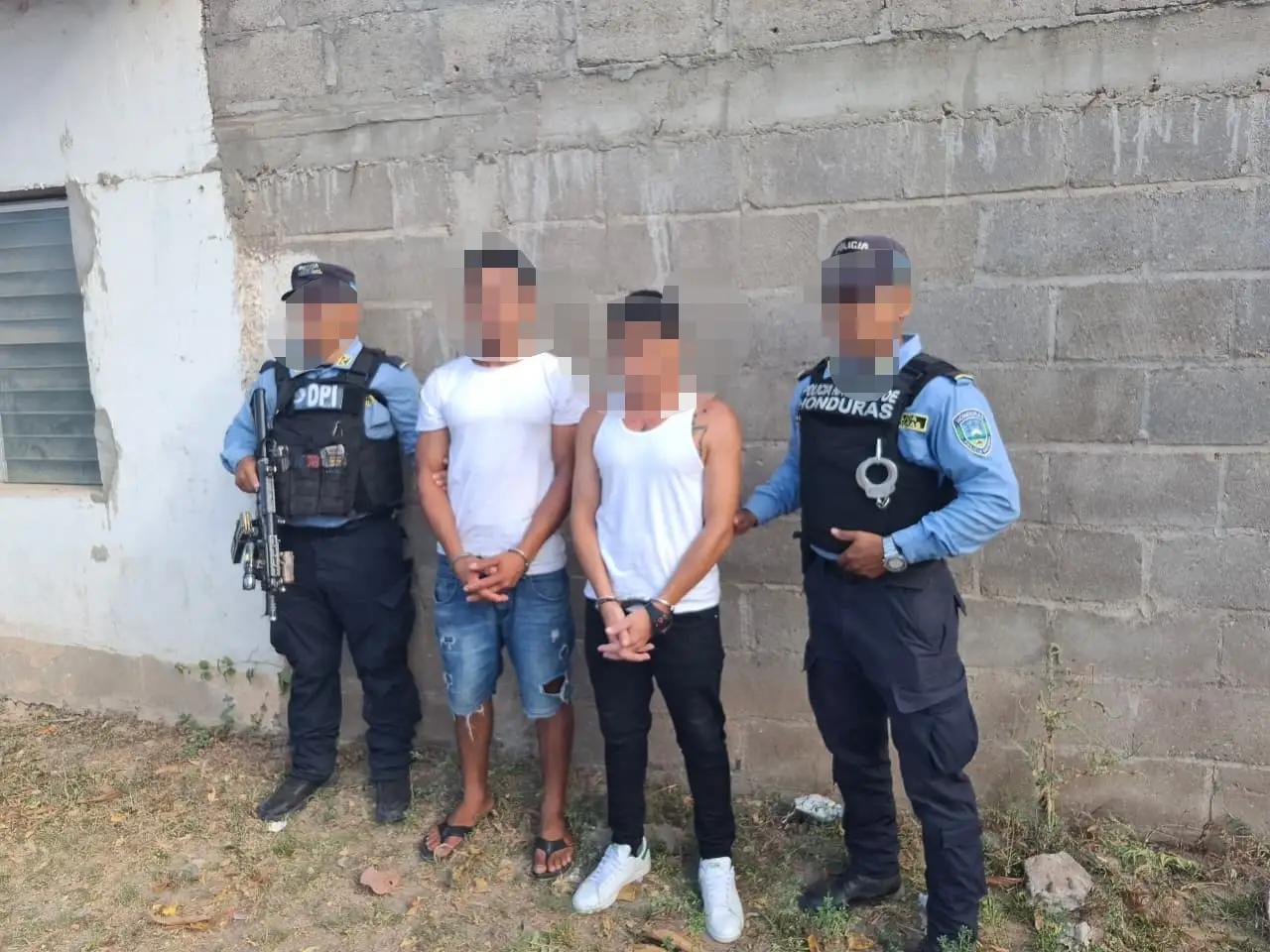 Foto de los hombres que habrían abusado a otro hombre en Olanchito