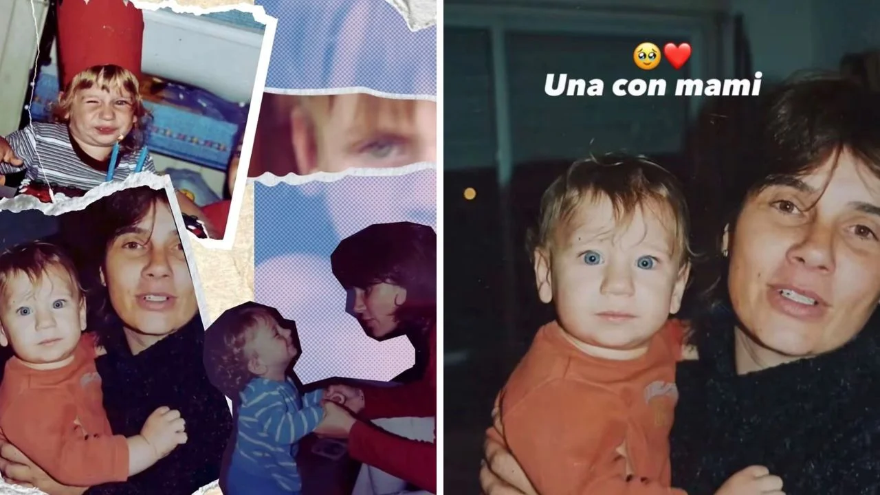 gaspi junto a su madre