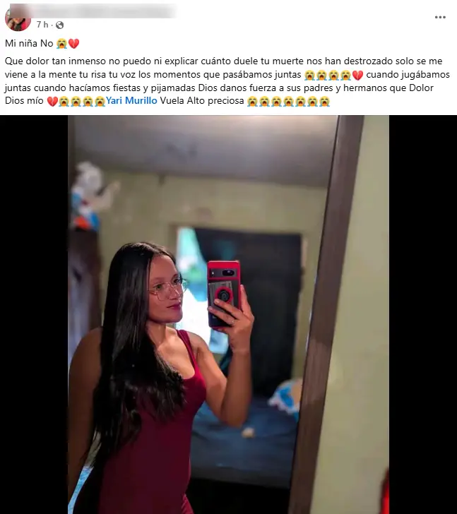 una de las jóvenes asesinadas en El Porvenir