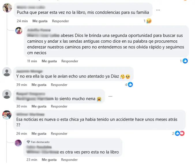 mensajes sobre la mujer asesinada en Olanchito 