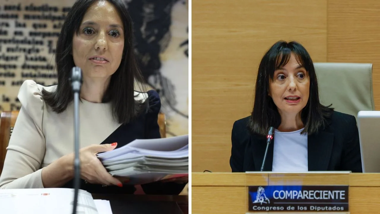 Collage de fotos de María de las Mercedes González directora de la Guardia Civil