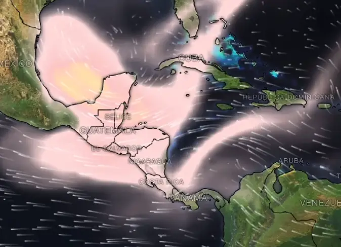 Ingreso de polvo del Sahara a Centroamérica 
