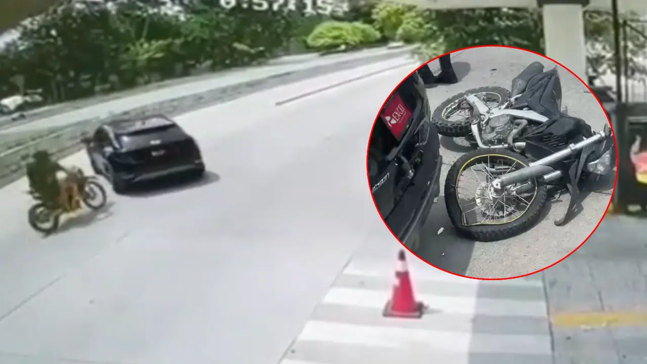 ¿Hay muertos? Así fue accidente entre moto y camioneta en San Pedro Sula Imagen de ¿Hay muertos? Así fue accidente entre moto y camioneta en San Pedro Sula