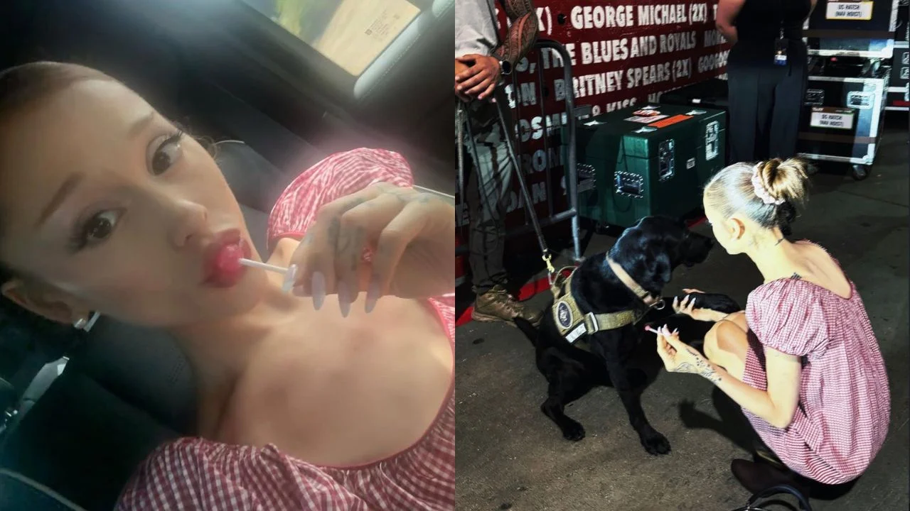 Imagen de Ariana Grande descuido: foto filtrada original en Instagram, X y Telegram
