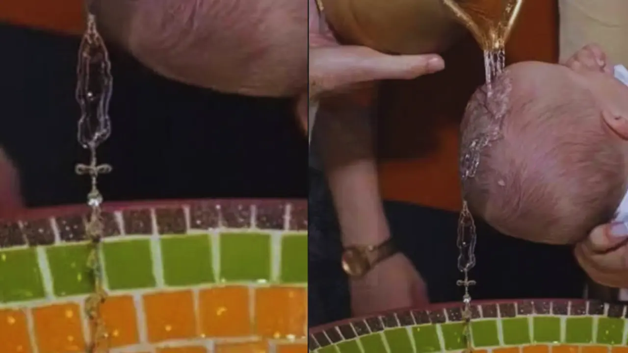 ¿Milagro o ilusión? Captan agua de bautizo dibujando rosario en Brasil Imagen de ¿Milagro o ilusión? Captan agua de bautizo dibujando rosario en Brasil