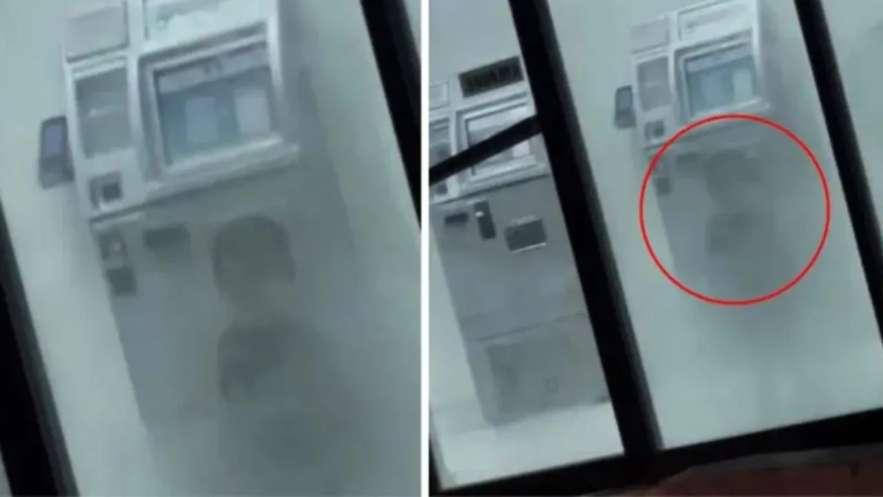 Video: Captan aterradora figura de 'niño fantasma' en cajero automático Imagen de Video: Captan aterradora figura de 'niño fantasma' en cajero automático