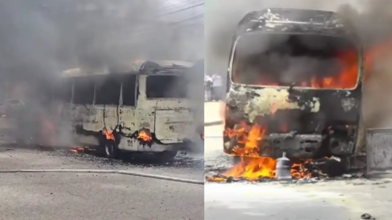 Choque entre moto y rapidito termina en incendio y deja un herido grave en SPS Imagen de Choque entre moto y rapidito termina en incendio y deja un herido grave en SPS