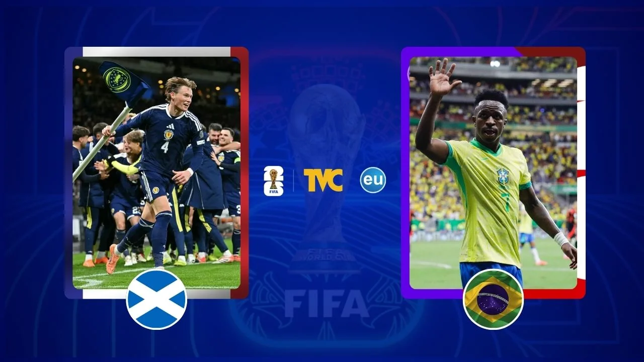 Imagen de Vinicius Jr. anota de cabeza y tiene a Brasil ganando 2-0 a Escocia
