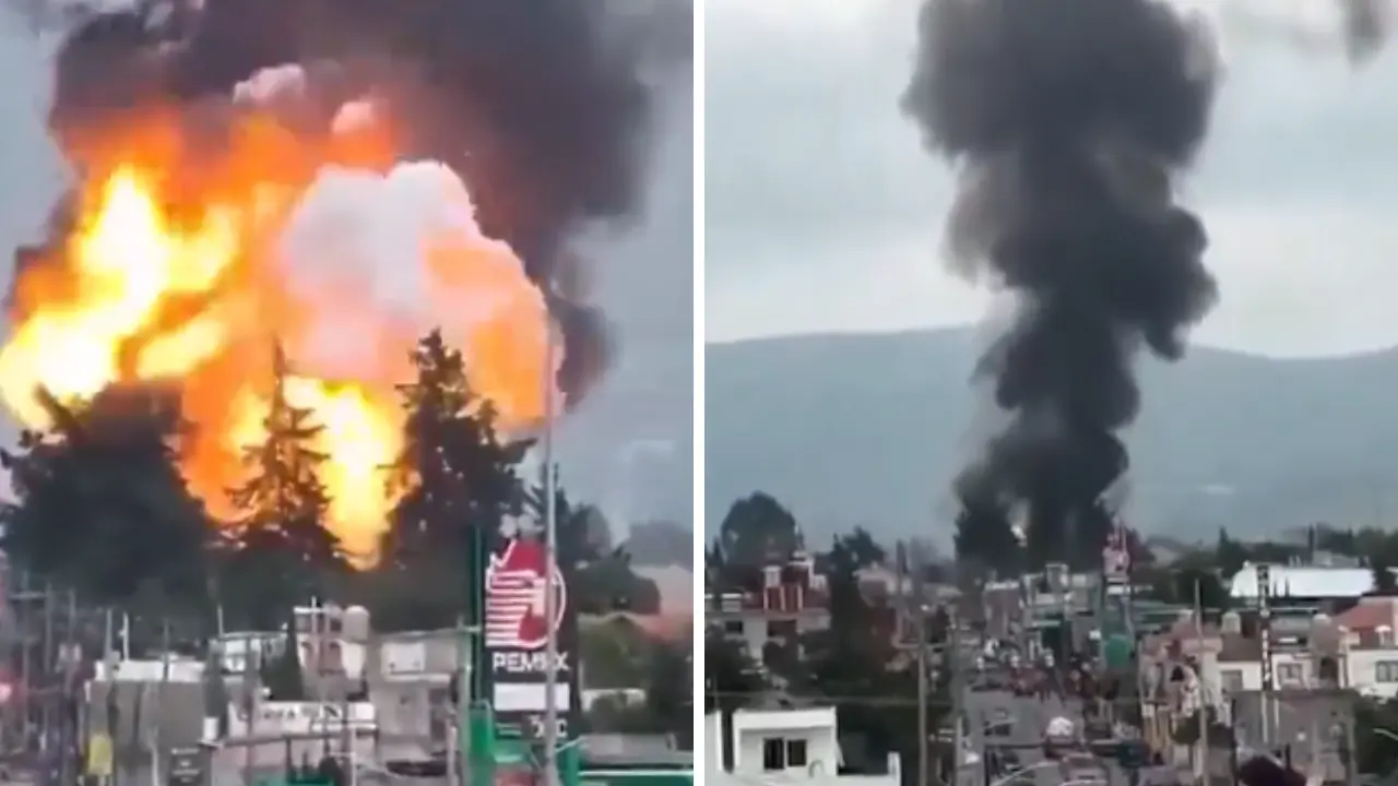 Imagen de Video: Así fue la explosión de cuatro cisternas de gas en México