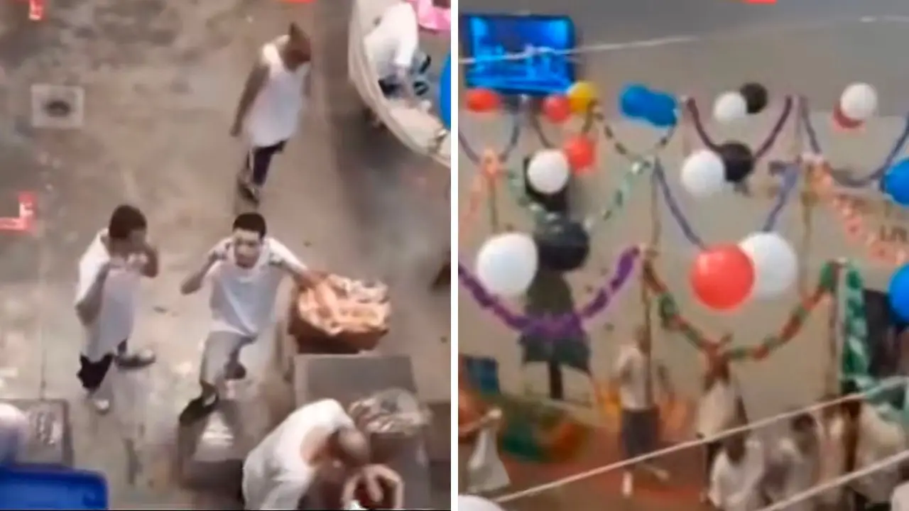 Filtran video de fiesta de reos al interior de cárcel 'El Pozo' en Santa Bárbara Imagen de Filtran video de fiesta de reos al interior de cárcel 'El Pozo' en Santa Bárbara