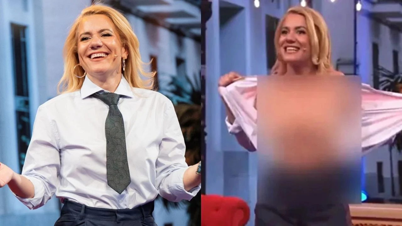 Imagen de Henar Álvarez sin censura: video de conductora que se desnuda en 'Al cielo con ella'