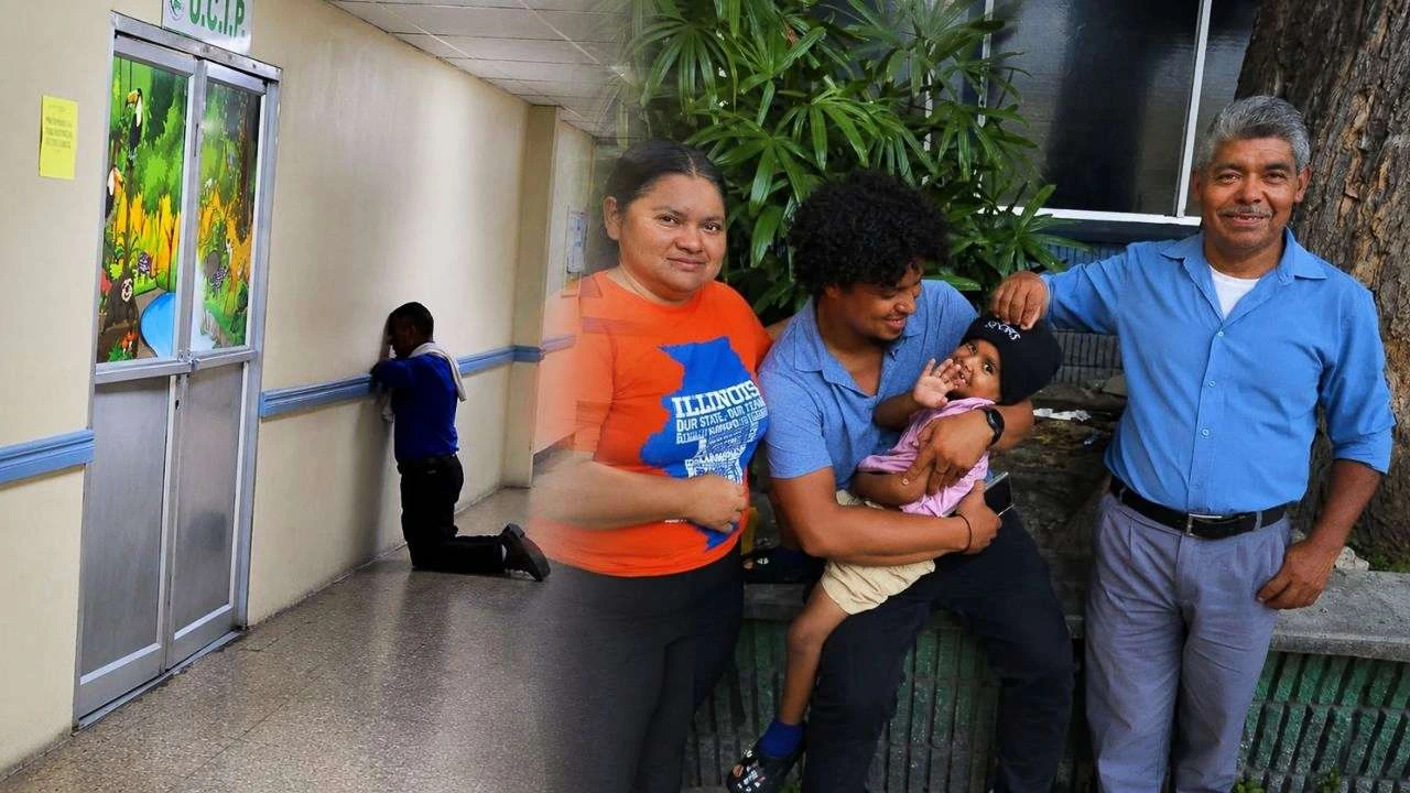 El abuelo se arrodilló en un pasillo del hospital; su nieto volvió a casa Imagen de El abuelo se arrodilló en un pasillo del hospital; su nieto volvió a casa