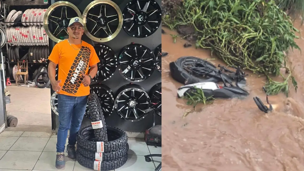 Tenía llantera: motociclista que perdió la vida en río Choluteca era emprendedor Imagen de Tenía llantera: motociclista que perdió la vida en río Choluteca era emprendedor
