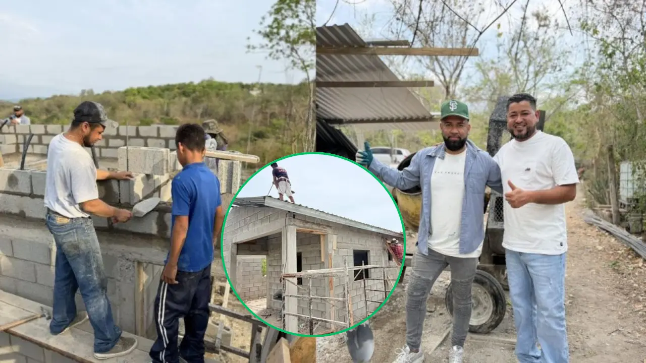 Imagen de Niño construye su casa con apoyo de creador de contenido