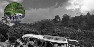 Imagen de nota: Lista de nombres de policías fallecidos en accidente en El Rodeo, Comayagua