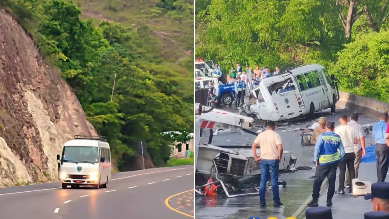 Sale a la luz video del bus policial antes de la tragedia en El Rodeo Imagen de Sale a la luz video del bus policial antes de la tragedia en El Rodeo