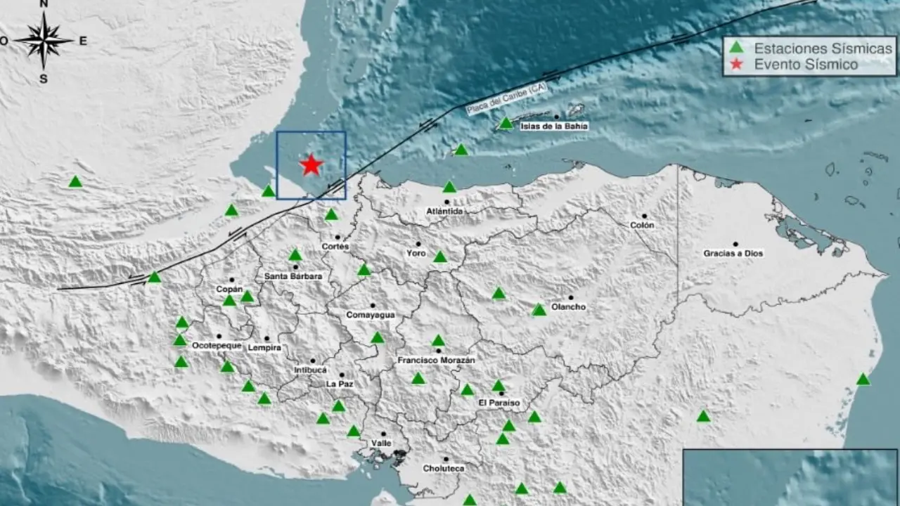 Sismo de 4.4 sacude la costa norte de Honduras; es el segundo en menos de 24 horas Imagen de Sismo de 4.4 sacude la costa norte de Honduras; es el segundo en menos de 24 horas