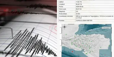 Imagen de Sismo de magnitud 5.6 sacude el Pacífico frente a Honduras sin causar daños