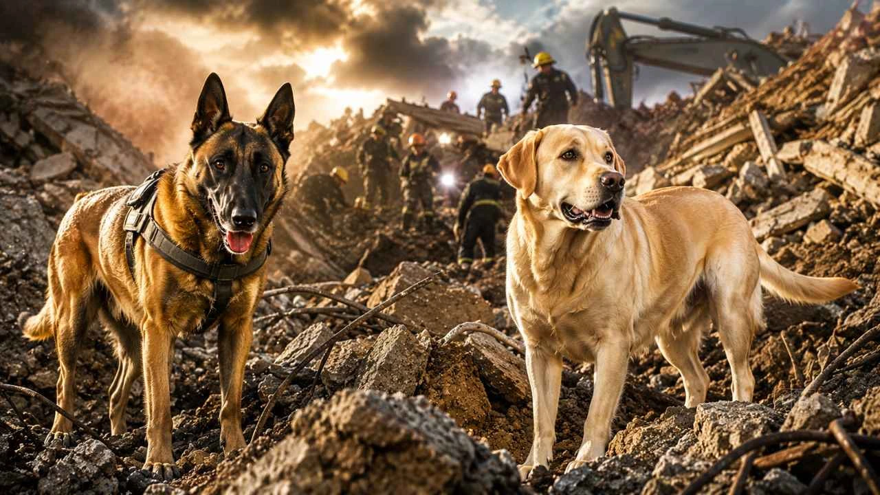 Imagen de Togo y Mago: heroicos caninos que guiaron el rescate en Loarque