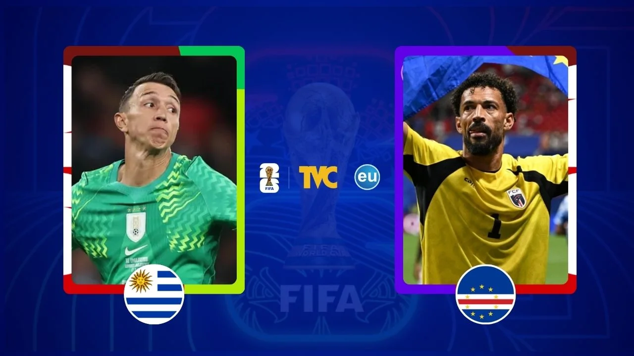 Uruguay vs Cabo Verde en vivo: Dónde ver, marcador | Grupo H - Mundial 2026 Imagen de Uruguay vs Cabo Verde en vivo: Dónde ver, marcador | Grupo H - Mundial 2026