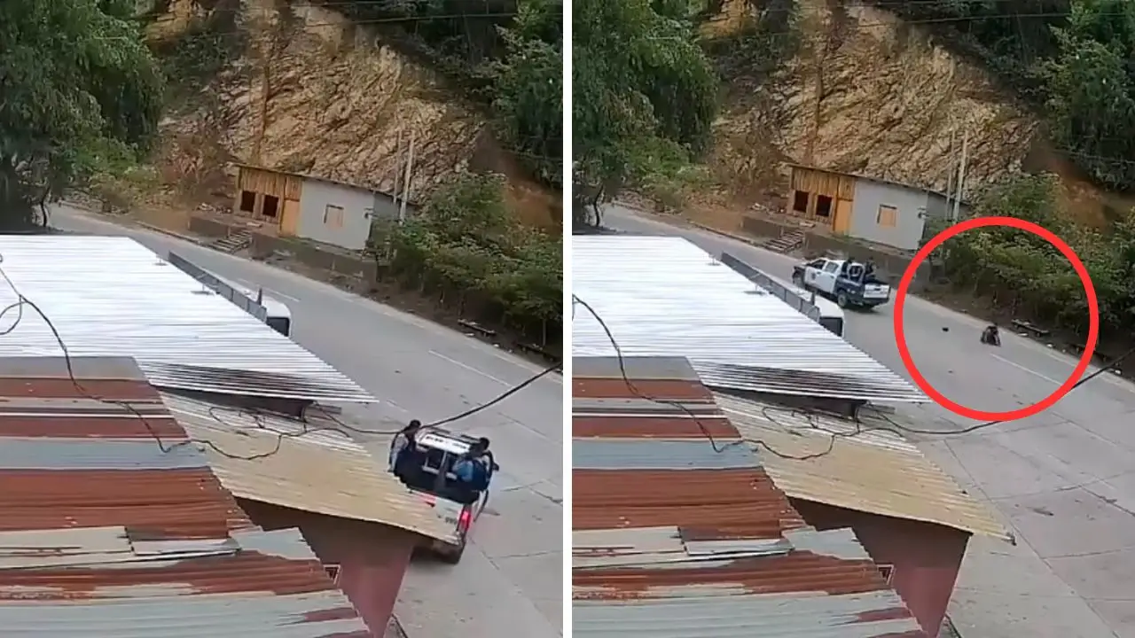 Video: policía sale 'volando' tras ‘acelerón’ de patrulla Imagen de Video: policía sale 'volando' tras ‘acelerón’ de patrulla