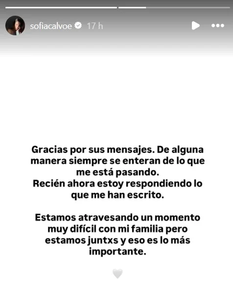 Qué le pasó a Sofía Calvo