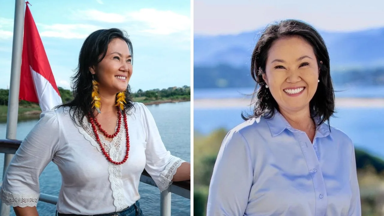 Collage de fotos de Keiko Fujimori