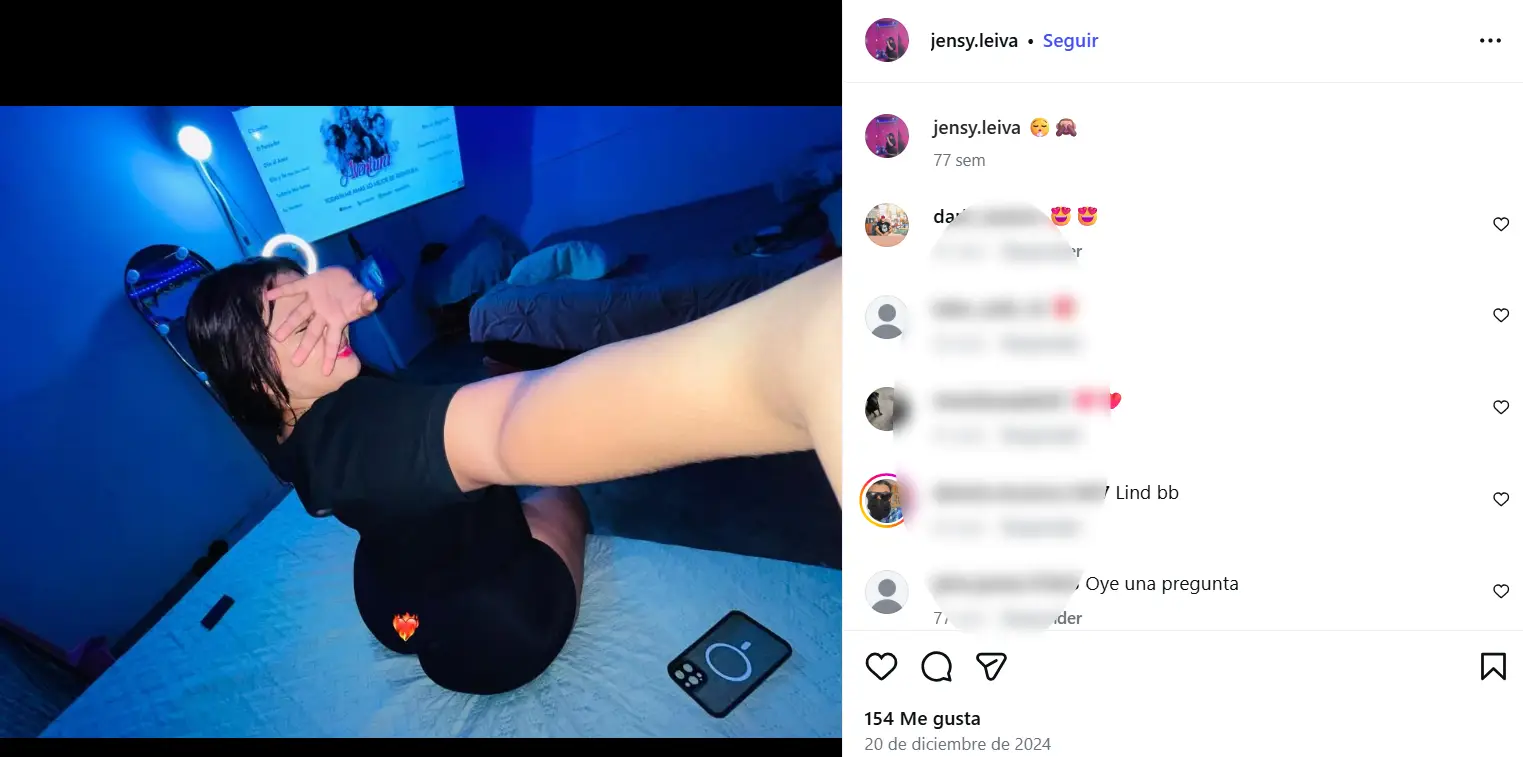 ultimo posteo en Instagram de Jensy, víctima de masacre en SPS