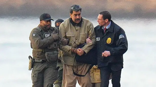 Expresidente Nicolás Maduro, detenido por el gobierno estadounidense.