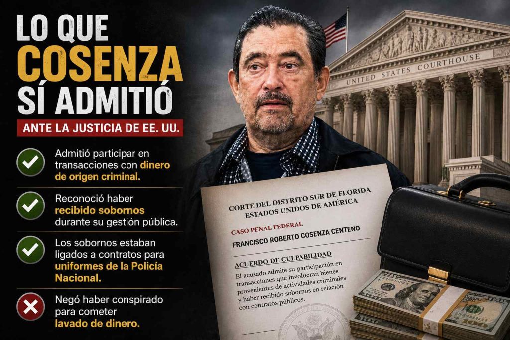 Lo que admitió Cosenza