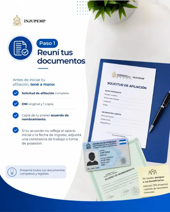 Afiliación INJUPEMP