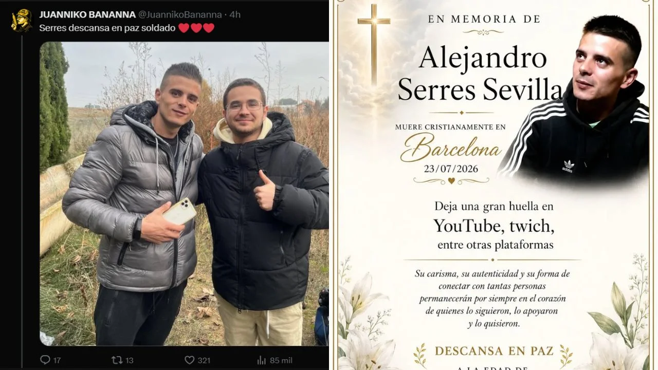 Publicaciones sobre la muerte del creador de contenido, Alejandro Serres Sevilla.