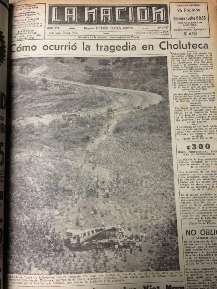 La tragedia del ballet tico informada por La Nación, Costa Rica