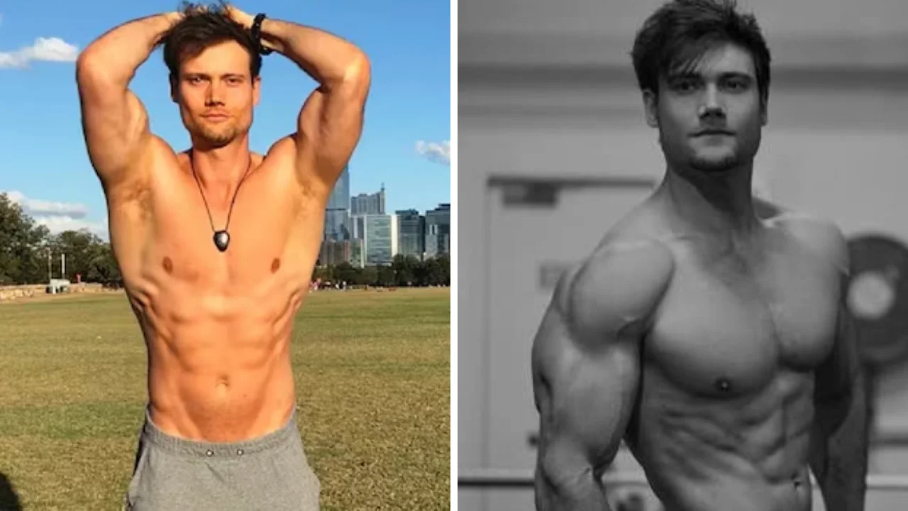 Collage de fotos de Connor Murphy influenecer fitness