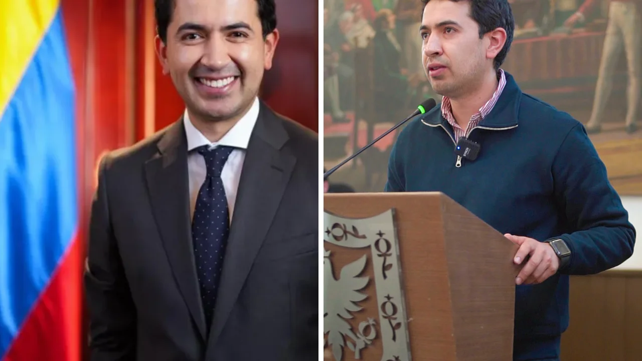 Collage de fotos de Daniel Briceño, representante a la Cámara por el Centro Democrático