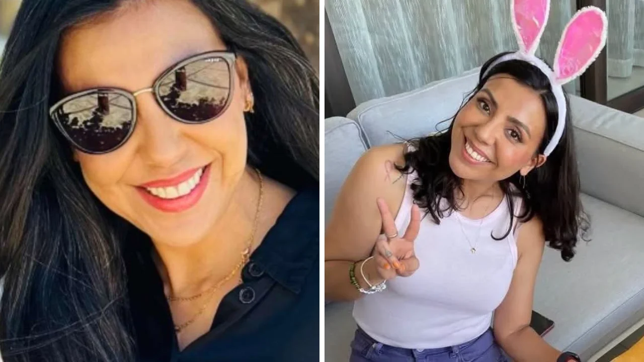 Collage de fotos de Yolanda Lizárraga Félix, hija de Germán Lizárraga