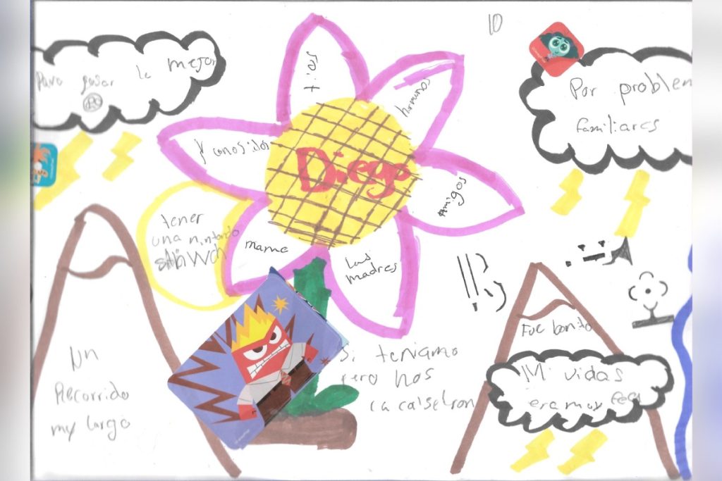 dibujos de los niños migrantes